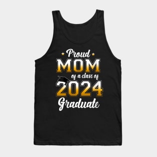 Womens Proud Mom of a Class of 2024 Graduate Senior 24 Graduation Tank Top